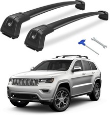 Roof Rack Cross Bars Compatible With Jeep Grand Cherokee 2011-2021 Compatib...