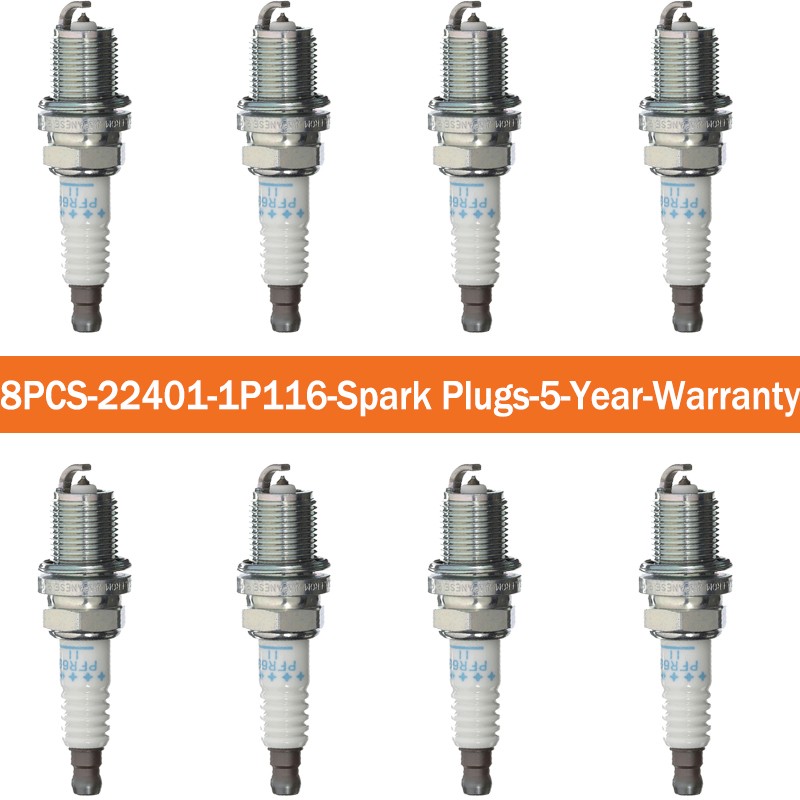 8x 22401-1P116/PFR6G11 NEW SPARK PLUG FOR NISSAN MAXIMA SENTRA INFINITI I30