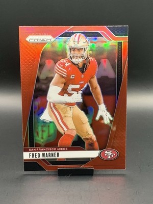2024 Panini Prizm Fred Warner Retail Red SSP RARE CASE HIT 49ers Color Match  