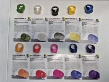DC Heroclix Lantern Legacy Complete Ring Set Lot Of 10 W/ Cards