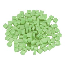 200g 140 Pieces 0.4" Iridescent Square Mosaic Tiles Grass Green 