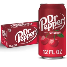 Dr Pepper Original Cherry Cream Soda 12 Fl Oz Pack Of 12 Unique Flavor Drink