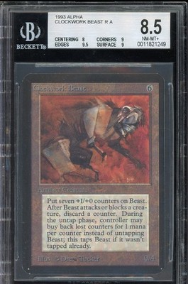 NM/MINT+ BGS 8.5 Alpha Clockwork Beast ~ Vintage Magic/MTG
