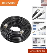 RG8X Coaxial Cable 100 ft - 50 Ohm, Low Loss, Ideal for Antenna Systems and Hams