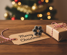 Women's Black Onyx Ring 925 Silver Minimalist Adjustable Protection Stone Gift