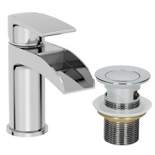 Waterfall Bathroom Taps Basin Mixer Bath Filler Shower Deck Chrome Tap Sets