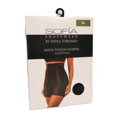 Sofia Vergara Shapewear Black Sculpting Mesh Thigh Shaper Size XL