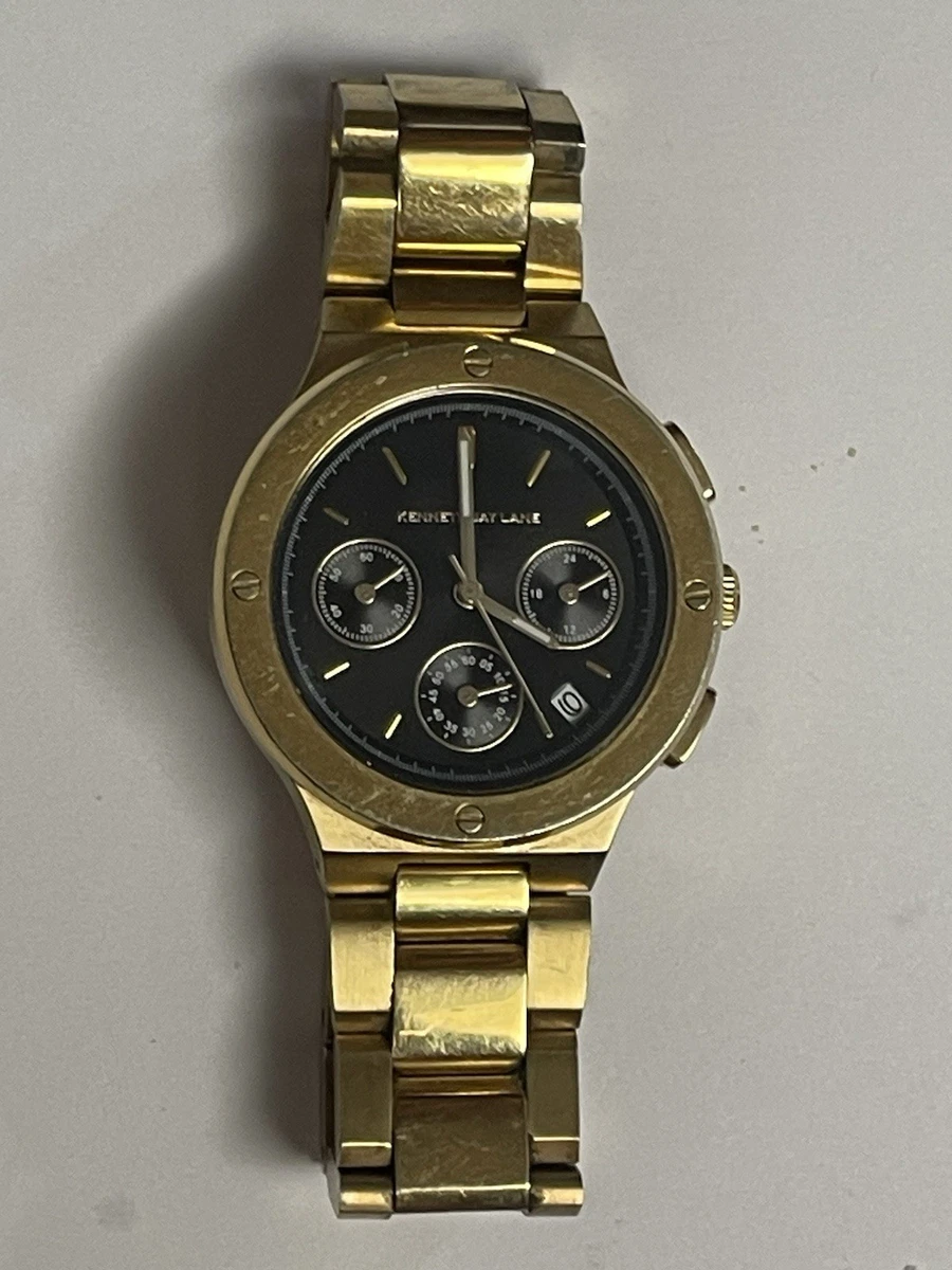 Kenneth Jay Lane Stainless Steel Band Casual Wristwatches 