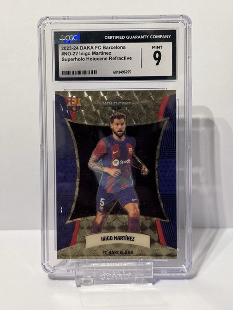 2023-24 DAKA Barcelona Superholo Holocene 1of1 1/1 Inigo Martínez Graser CGC9