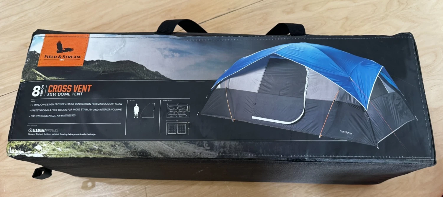 Field & Stream 8x14 Dome Camping Tent 8 Person Tent w/ Bag
Opens in a new window or tab
