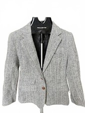 Vintage 90s Farah Wool Herringbone Blazer