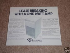 Cerwin Vega 211 R Speaker Brochure, 1974, specs, 1 page