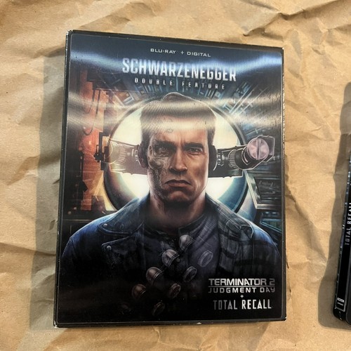 Terminator 2 + Total Recall Blu ray Steelbook Lenticular Cover MINOR DENT - Picture 3 of 5
