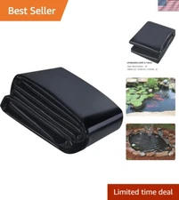 Durable 20 Mil Black HDPE Pond Liner 10 x 13 FT for Outdoor Water Features