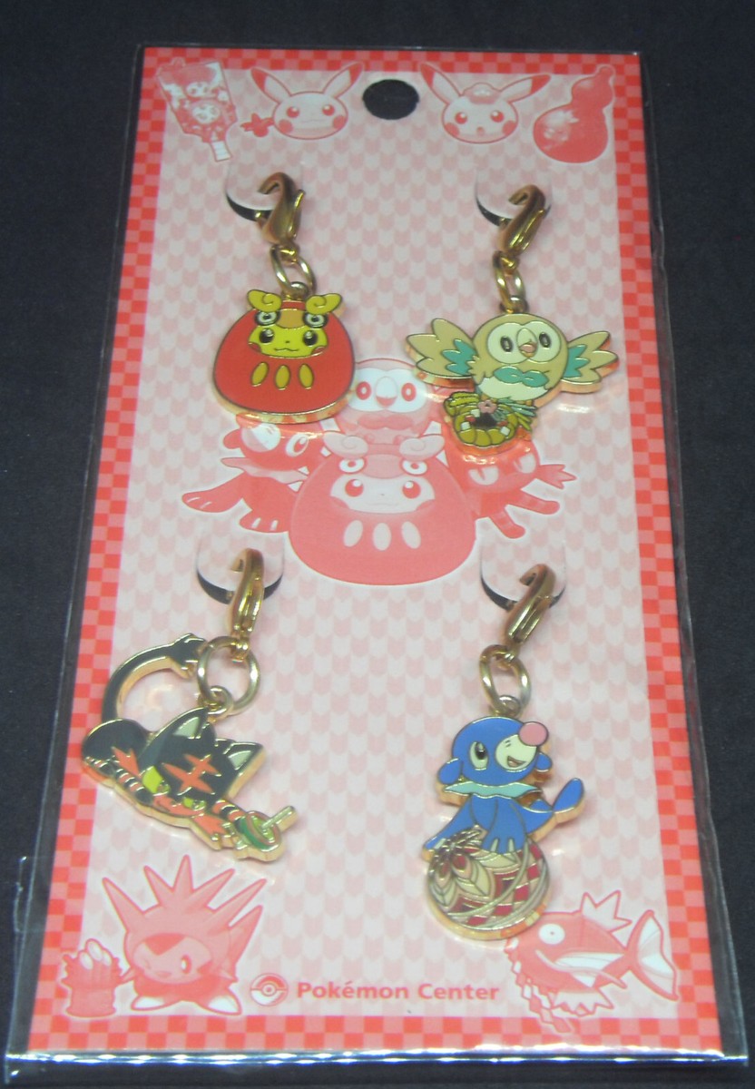 Japanese Pokemon Center Limited Metal Charm 2017 New Year Litten