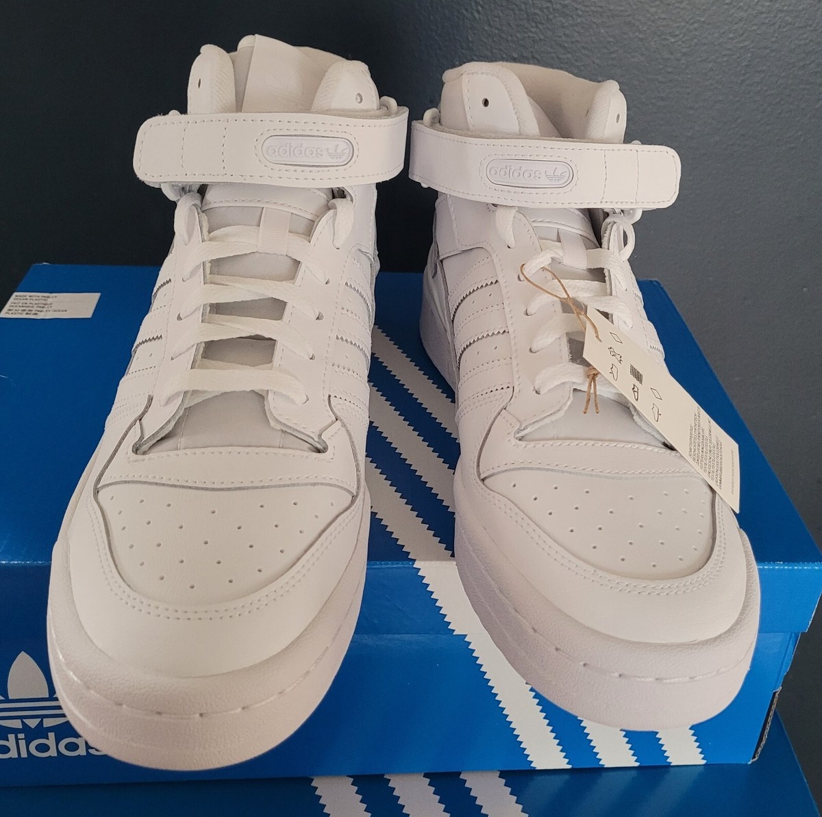 adidas Forum Mid \"Triple White\"アディダス Adidas Originals Forum Mid Shoes in White | eBay