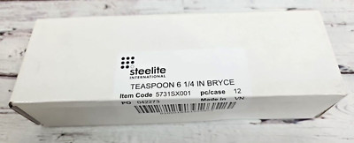 Steelite Folio Bryce 5731SX001 12 Teaspoons 6-1/4'' - 1 Dozen New in Box Flatware