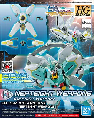 Bandai Gundam 1/144 HG HGBD:R #32 Build Divers Re:Rise Nepteight Weapons Model