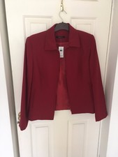 Dunnes Stores Red Front Fastening Zip Up Jacket - Matching Trousers Available