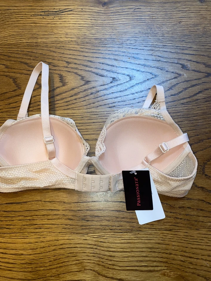 Sujetador Passionata 5701 con aros forrado nude encaje talla 32C nuevo con etiquetas #821 Foto 3 de 4