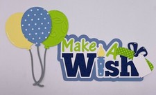 Birthday - Blue or Pink - Paper Piecing Scrapbook Embellishment Die Cuts