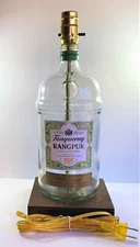 Tanqueray Rangpur 1.75L Table Desk LAMP Bar Lounge Game Room Liquor Bottle