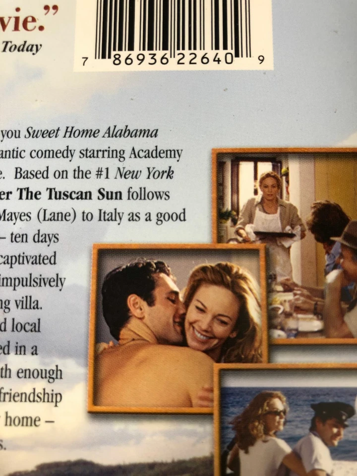 Under Tuscan Sun  VHS Used Movie VCR Video Tape Diane Lane - Image 3 of 4