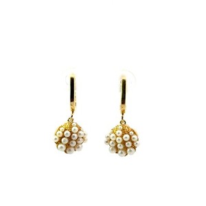 Authentic NIB EFFY sterling silver gold plated and pearl shell earrings $1248 retail
