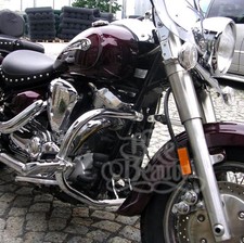 Yamaha XV1600 Wildstar XV 1700 Roadstar Paramotore Motore Protezione Cromo