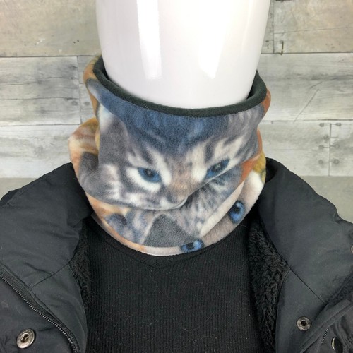Kitten Kitties Kitty Cat gaiter neck warmer snood fleece Scarf Tube Earmuff scar - Picture 9 of 10