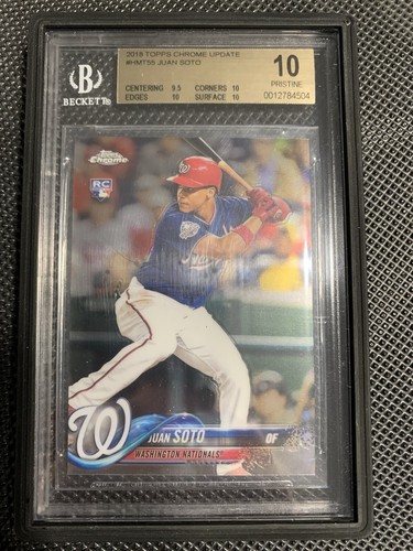 2018 Topps Chrome Update Juan Soto RC BGS 10 Pristine