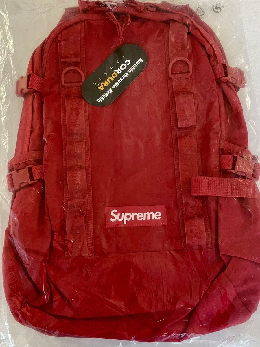 SUPREME RED BACKPACK OS FW21 (100% AUTHENTIC) BRAND NEW AND STILL SEALED