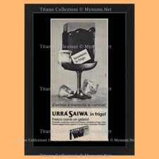 Anni '60  * Pubblicità Originale "Urrà Saiwa, Fresco Come Un Gelato" Cornice