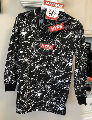 Prime Threads HYPE Long Sleeve Shirt with Beanie Hat -Boy's Size 8 NEW $35