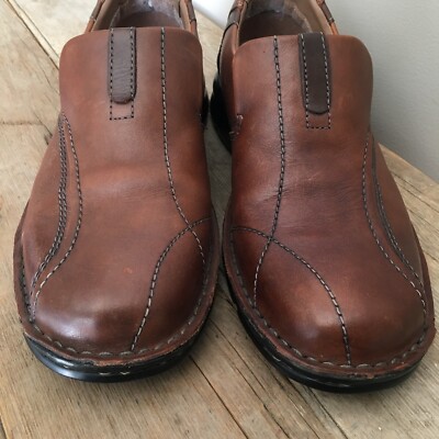 Clark’s Escalade Auburn Brown Dress Shoes CLARKS Escalade Auburn Brown Leather Casual Comfort Dress  main image 4