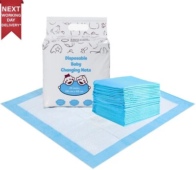 EASY CARE SOLUTIONS 25 x Easycare Solutions Disposable Baby Changing Mat 60 x 60 cm | 1 Pack of 25