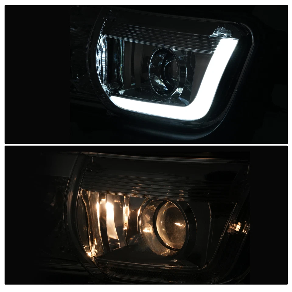 LED Projector Headlights Chrome For Chevrolet Camaro 2010 2011 2012 2013 Pair - Image 2 of 4