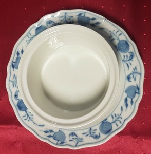 meissen zwiebelmuster butterdose