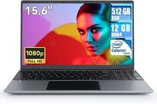 Anmesc 15.6'' Laptop 12gb Ddr4 512gb Ssd, Intel Celeron N5095 Quad-core Processo