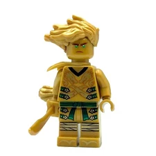 LEGO NINJAGO Golden Ninja Lloyd Mini Figure W Golden Hairpiece 71702 70666