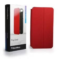 Genuine Original BlackBerry Z10 Red Flip Shell Case Cover with Viewing Stand