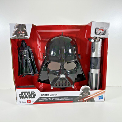 Star Wars Darth Vader Action Figure, Mask & Lightsaber Dark Side Set - NEW