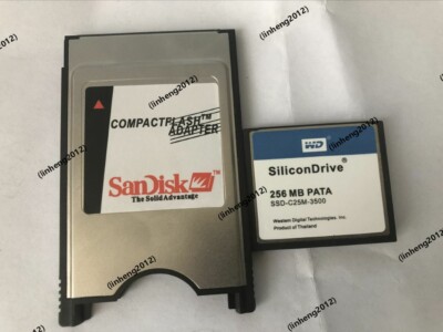 WD  SILICONDRIVE  256MB CompactFlash +ATA PC card PCMCIA Adapter JANOME Machines