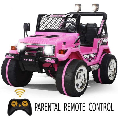 pink 12v jeep