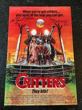 * DEE WALLACE & M. EMMET WALSH * signed 12x18 poster * CRITTERS * 2