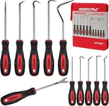 11-Piece Large Hook and Pick Set Clip Removal O-Ring Tool Kit for Automotive