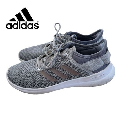 Adidas Women's Cloudfoam QT Flex Grey Running Shoes Sneakers 8.5
