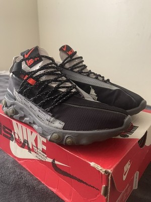 Nike React WR ISPA Black Gunsmoke Shoes Mens Size US 9 Air Max Pegasus V5 Vomero