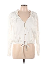 Love, Whit by Whitney Port Women Ivory Ivory Peasant Top L