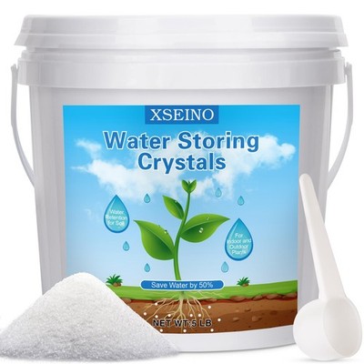5LB Water Storing Crystals for Plants, Water Solves Plant Over-Watering and D...